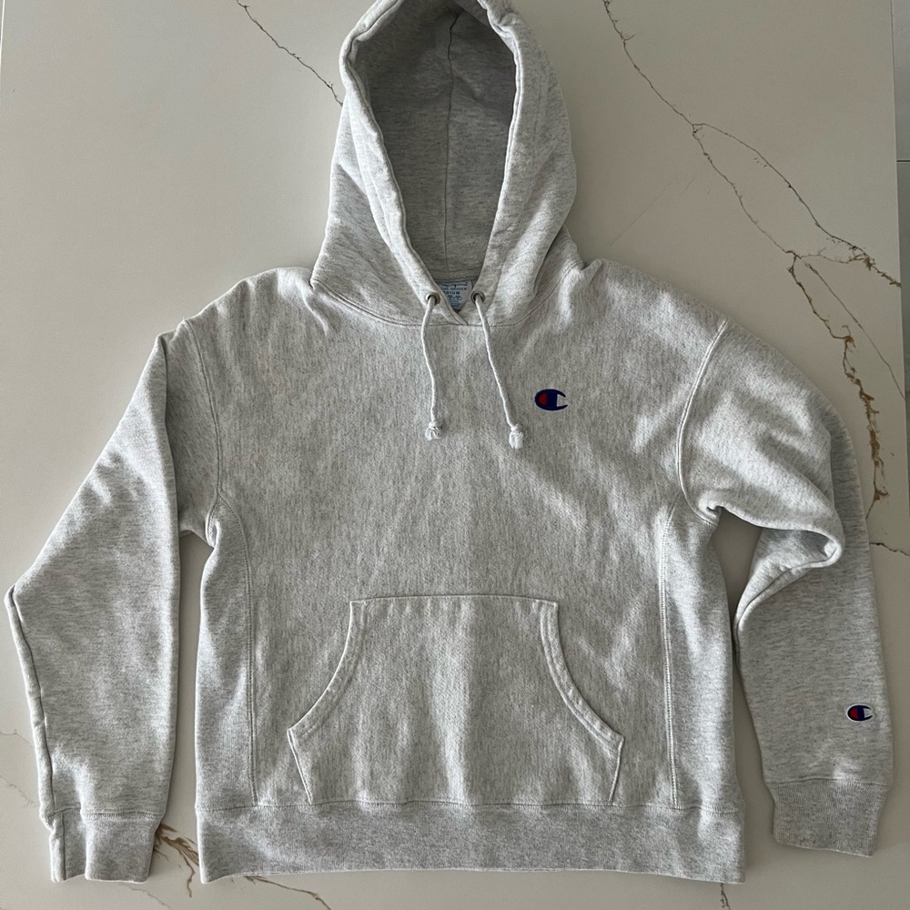 Champion Light Gray Hoodie